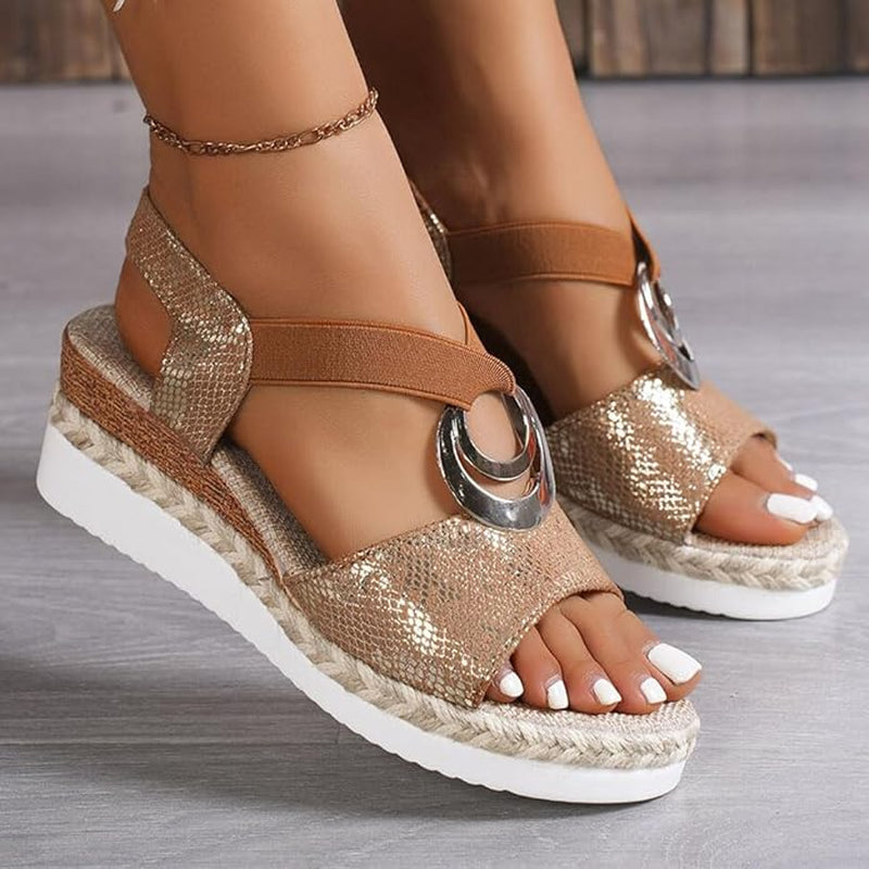 Sandales Compensées Pour Femmes