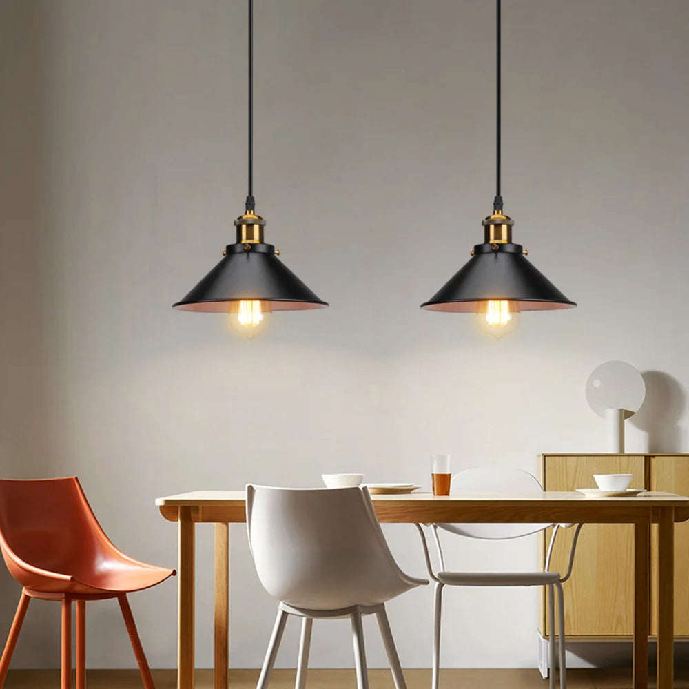 Vintage Pendant Light Loft Retro Chandelier Pendant Lamp E27 Base Industrial Hanging Light Edison Home Lighting for Living Room