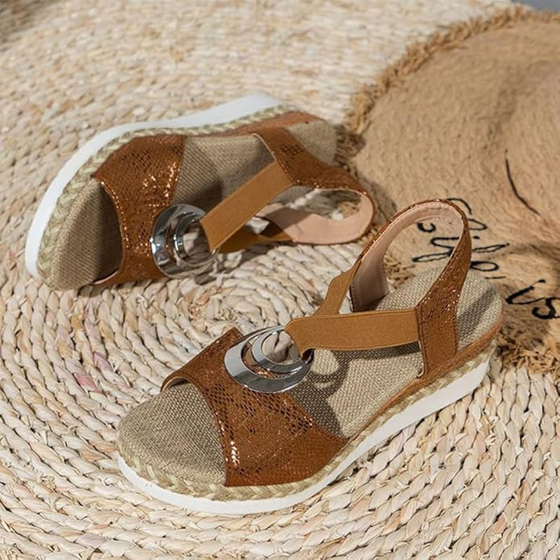 Sandales Compensées Pour Femmes