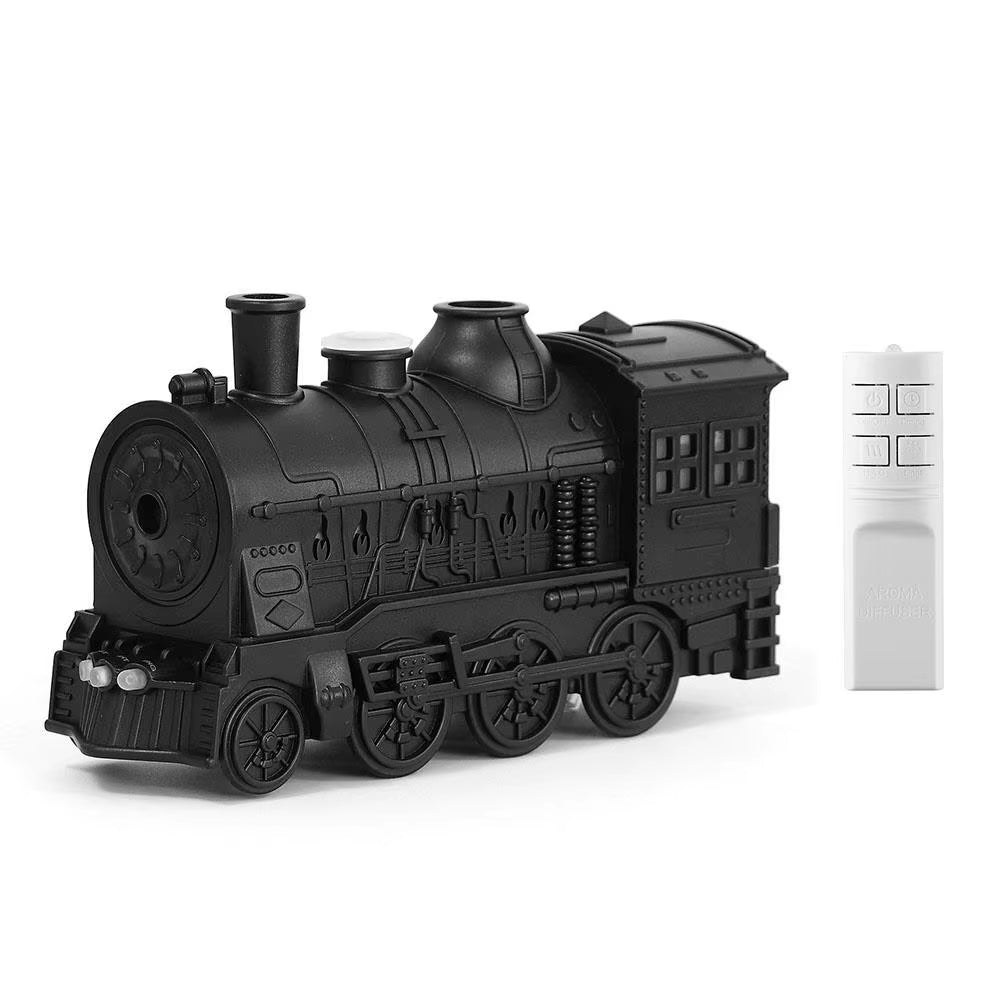 Holiday Train Humidifier Aromatherapy Diffuser Dual Mist LED Night Light Remote Control Christmas Desk Decoration Gift