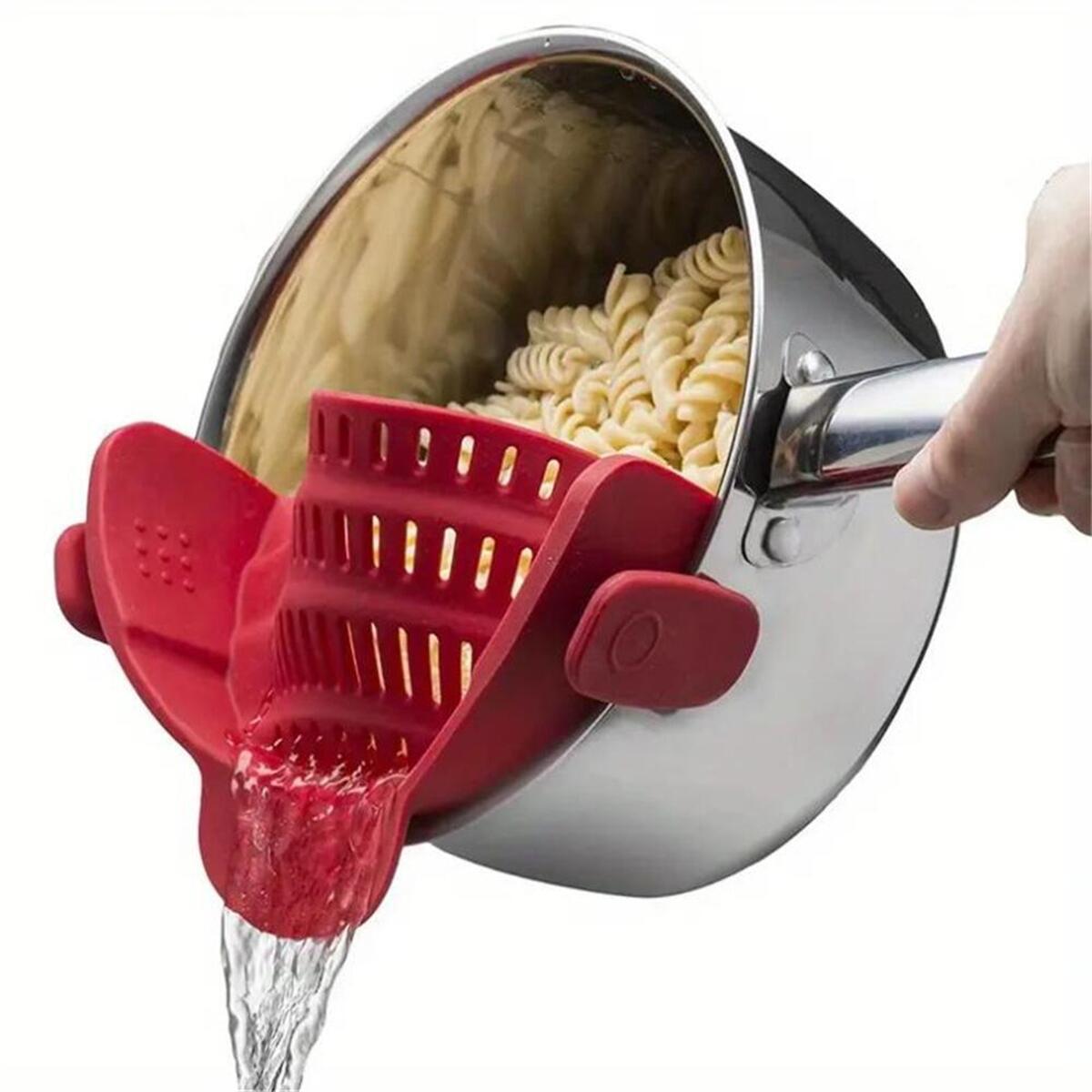Égouttoir casserole - clip sécurisé