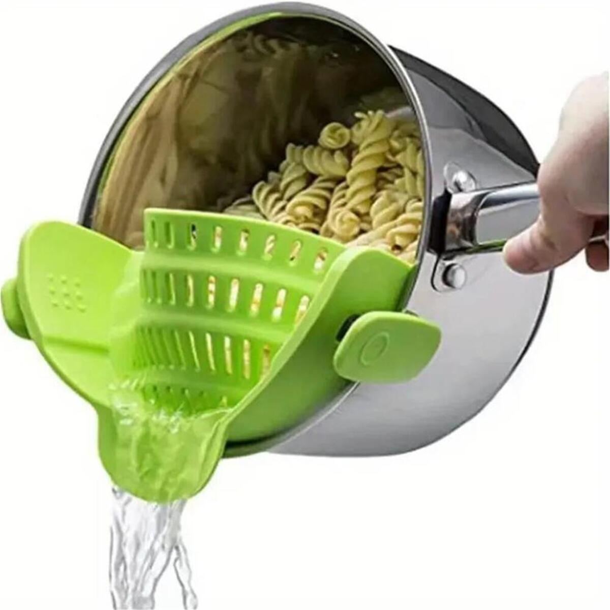 Passoire à Clip Universelle Ajustable – Égouttoir Pratique pour Casseroles & Poêles