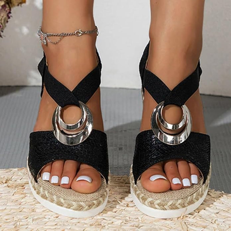 Sandales Compensées Pour Femmes