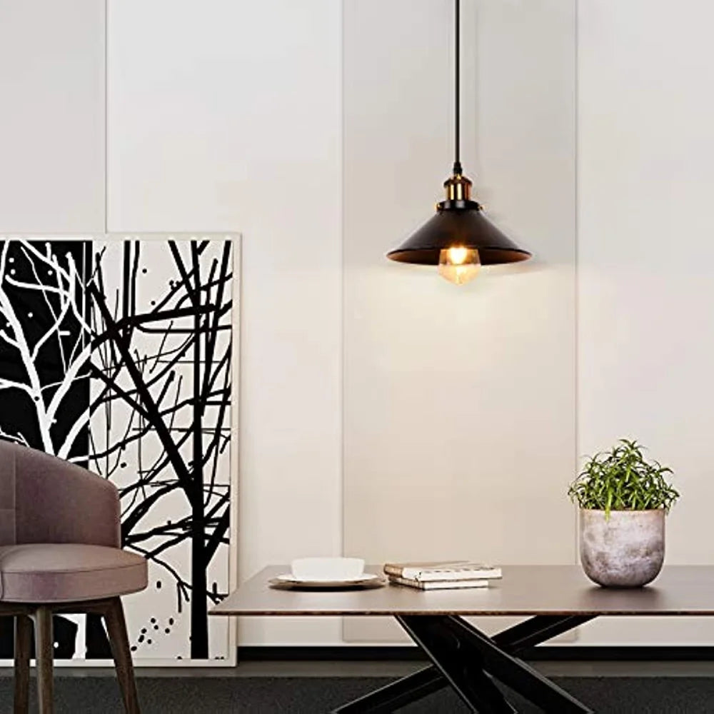 Vintage Pendant Light Loft Retro Chandelier Pendant Lamp E27 Base Industrial Hanging Light Edison Home Lighting for Living Room